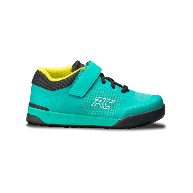 Ride Concepts Powerline Flat Shoes - US 7.5 - Charcoal - Orange